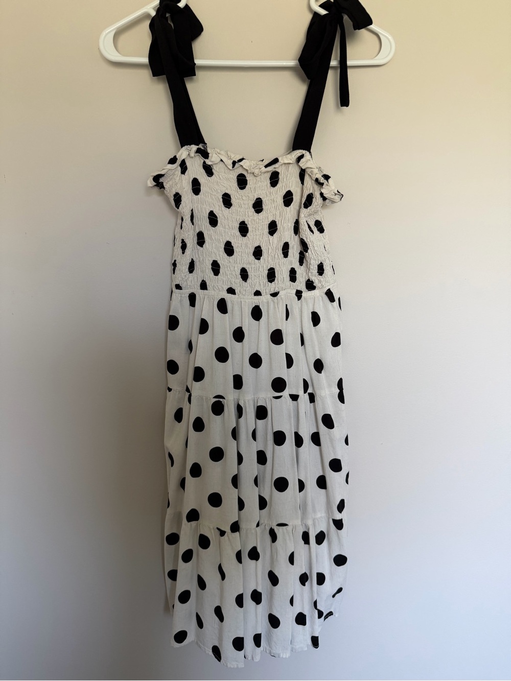 monteau Los Angeles Dress with Black Dot Print
